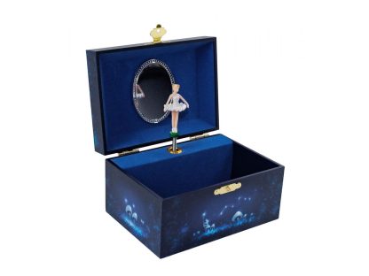 Caixa de música Bailarina azul Estrelas