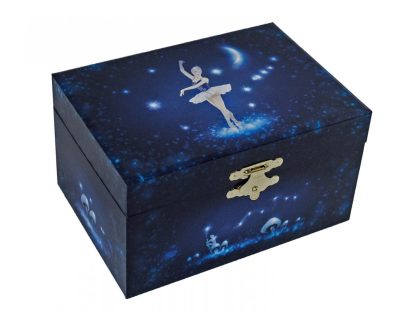 Caixa de música Bailarina azul Estrelas