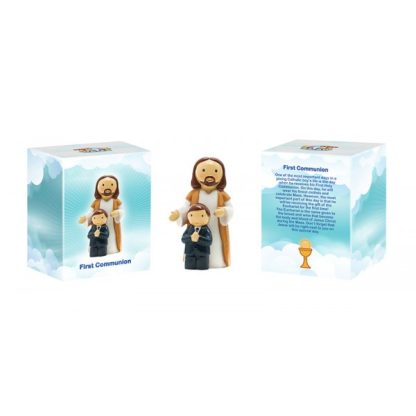 Primeira Comunhão menino com Jesus