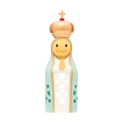 Nossa Senhora de Fátima 19.5cm para Vela Led