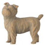 Cãozinho pequeno escuro de pé - Willow Tree