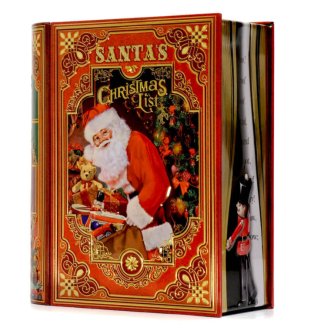 Lata Livro Vermelho Lista Pai Natal