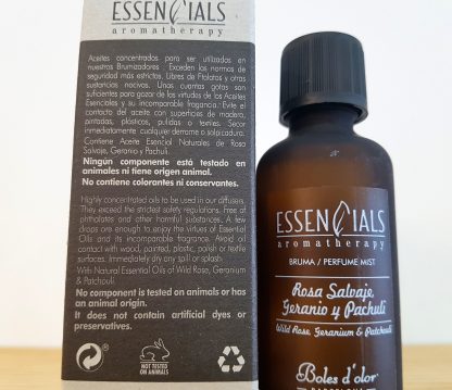 Óleo 50ml Essencials Rosa Selvagem, Gerânio e Patchouli: para aromatizador