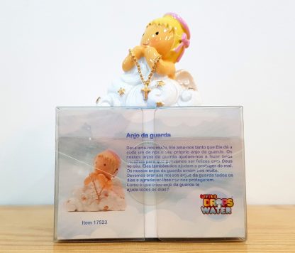 Anjo da Guarda Rosa com Nuvens