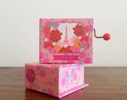 Livro realejo La Vie en Rose: modelo Paris e Flores