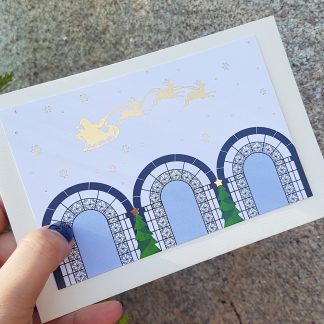Postal Trenó de Natal (inspirado na fachada da nossa loja)