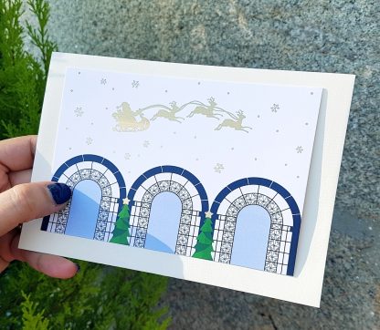 Postal Trenó de Natal (inspirado na fachada da nossa loja)