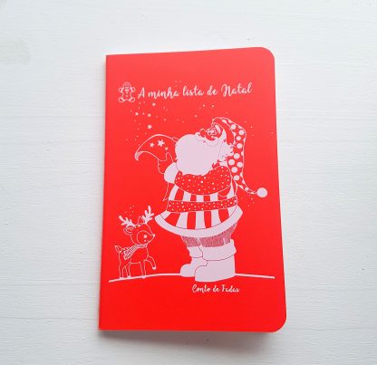 Bloco A5 Vermelho "A Minha Lista de Natal"