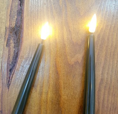 Pack 2 Velas Led Shiny Verde Escuro: 28cm X 2.2 cm