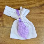 Coração Médio Lavanda em saco de Linho: Lavanda