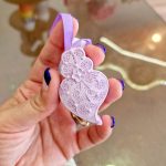 Coração Médio Lilás em saco de Linho: aroma Lavanda