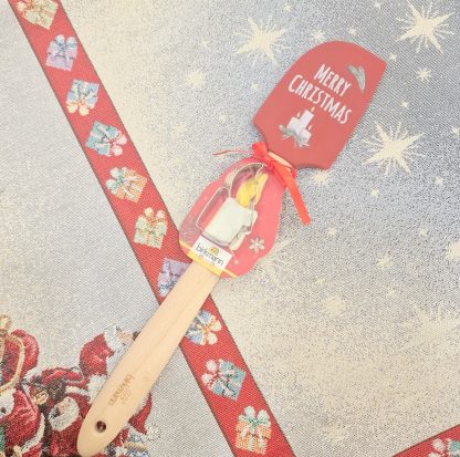 Espátula Natal + cortador: Vermelho Vela