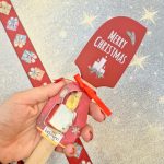 Espátula Natal + cortador: Vermelho Vela