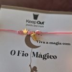 Pulseira Fio Mágico Dedal com Pendente: Rosa com Coroa