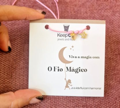 Pulseira Fio Mágico Dedal Starlight: Rosa