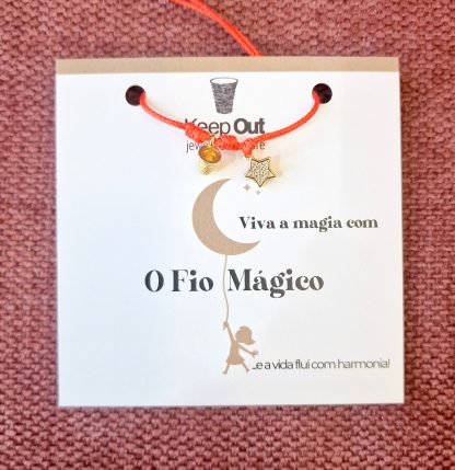 Pulseira Fio Mágico Dedal Starlight: Laranja
