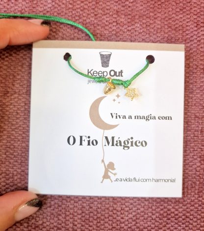 Pulseira Fio Mágico Dedal Starlight: Verde