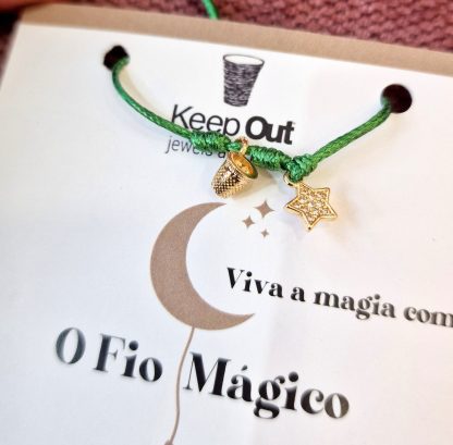 Pulseira Fio Mágico Dedal Starlight: Verde