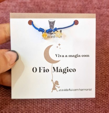 Pulseira Fio Mágico Dedal Starlight: Azul Marinho