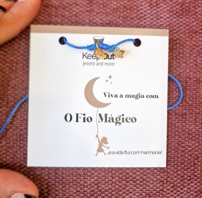 Pulseira Fio Mágico Dedal Starlight: Azul