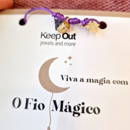 Pulseira Fio Mágico Dedal Starlight: Roxa