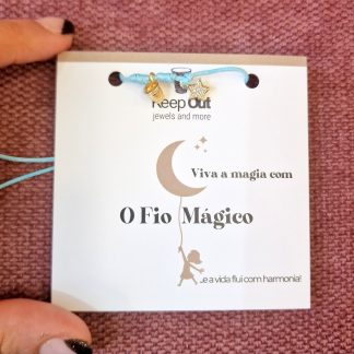 Pulseira Fio Mágico Dedal Starlight: Azul Claro