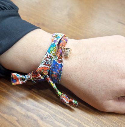 Pulseira Jaipur com Dedal: Multicolorida