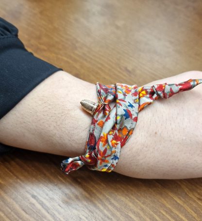 Pulseira Jaipur com Dedal: Cinzenta