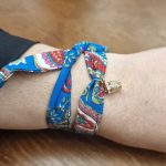 Pulseira Jaipur com Dedal: Azulão Vivo