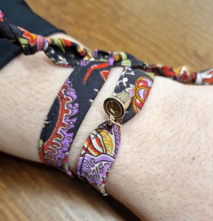 Pulseira Jaipur com Dedal: Castanha Escura
