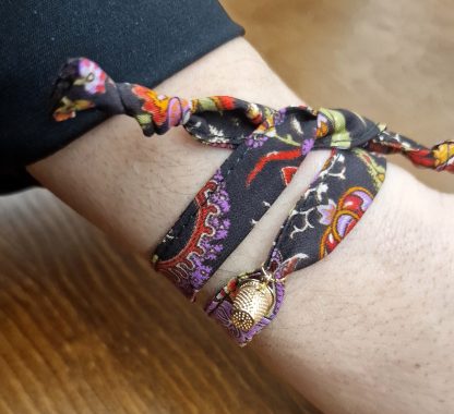 Pulseira Jaipur com Dedal: Castanha Escura