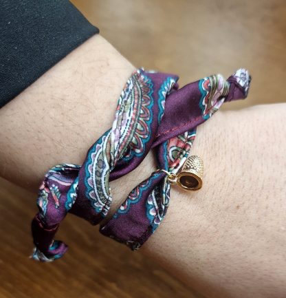Pulseira Jaipur com Dedal: Roxa