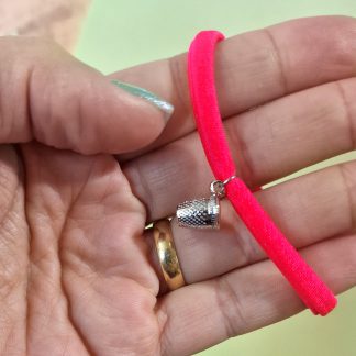 Pulseira Steel Bikini com Dedal: Coral