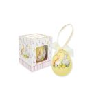 Ovo em Cerâmica Happy Easter Coelhos amarelo: Easylife