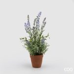 Vasinho de Lavanda Artificial bem farfalhuda 43cm altura