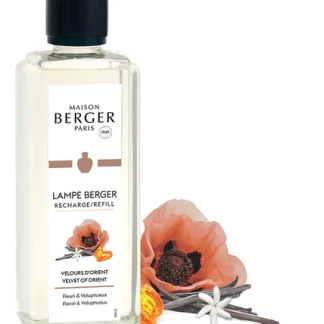 Fragrância 500ml Velours D'Orient (floral e voluptuoso): lâmpada catalítica