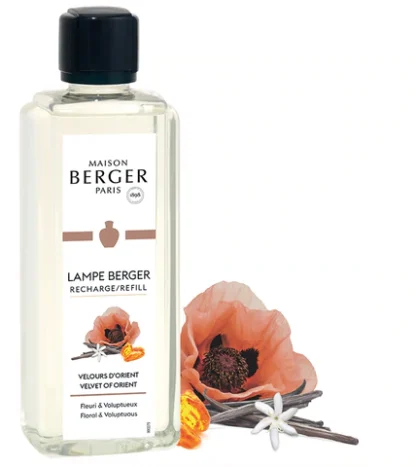 Fragrância 500ml Velours D'Orient (floral e voluptuoso): lâmpada catalítica