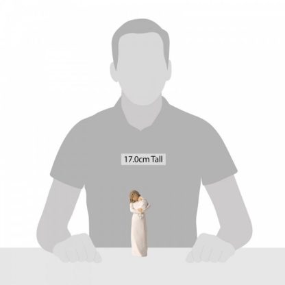Figura Santuário de Amor (mãe e bebé): Willow Tree
