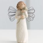 Anjo da Afeição e Amizade (com gatinho) - Willow Tree
