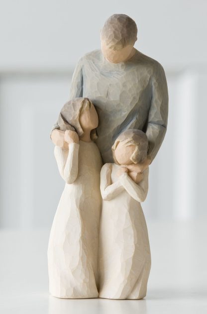 Figura As minhas Meninas com Pai "My Girls": Willow Tree