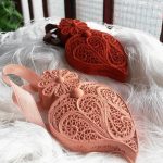 Coração grande Rosa Velho Linho: Jasmim