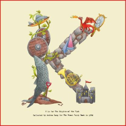 Postal "K" de Knights of the Fish