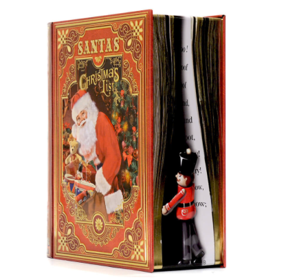 Lata Livro Vermelho Lista Pai Natal