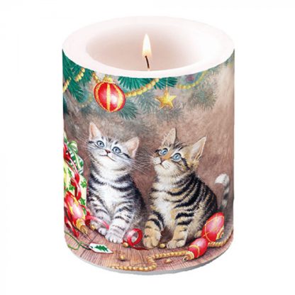 Vela grande: Gatinhos e a Magia do Natal