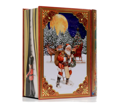 Lata Livro Vermelho Lista Pai Natal