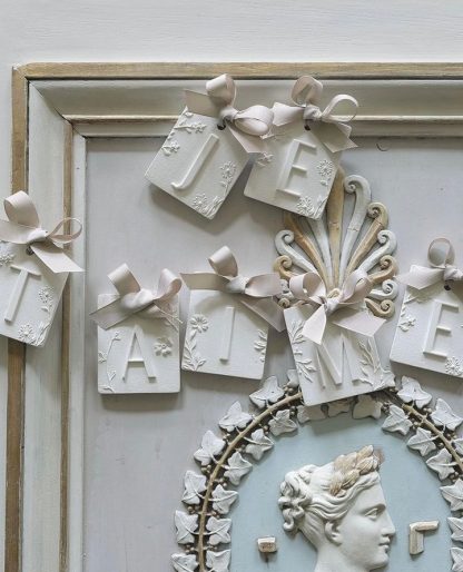 Gesso perfumado Abecedário letra X aroma Voile de Lin: Mathilde M.