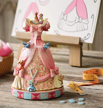 Vestido Cinderela Musical / Cinderella's Dress Musical Figurine: Disney Traditions
