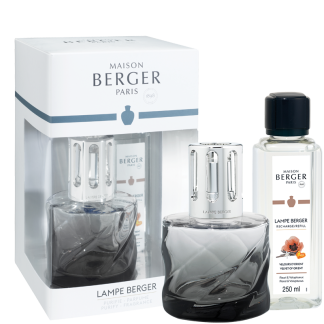 Coffret Lâmpada Catalítica Spirale Noire + 250ml Velours D'Orient