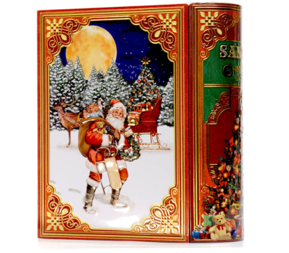 Lata Livro Vermelho Lista Pai Natal
