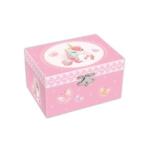 Caixa de música média Unicórnio Fofo